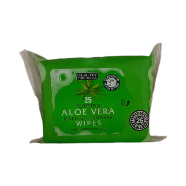 foaming Aloe Vera Make-Up Remover wipes
