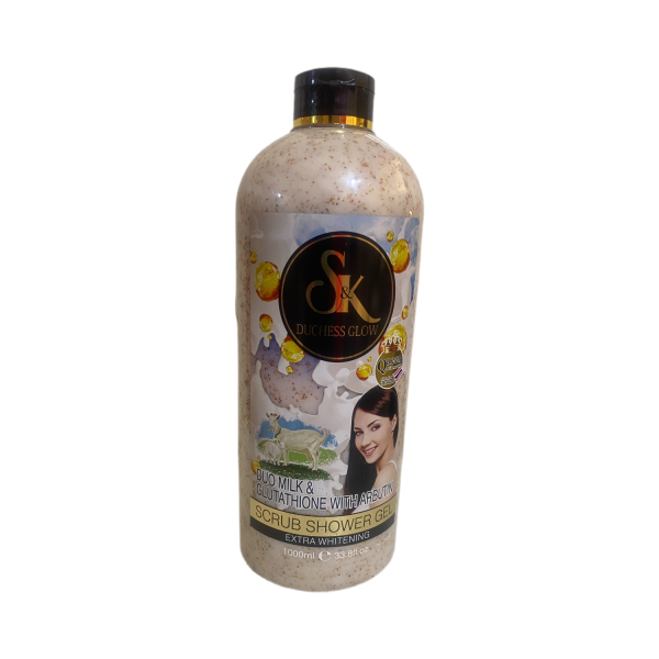 Duo Milk & Glutathione With Arbutin Scrub Shower Gel