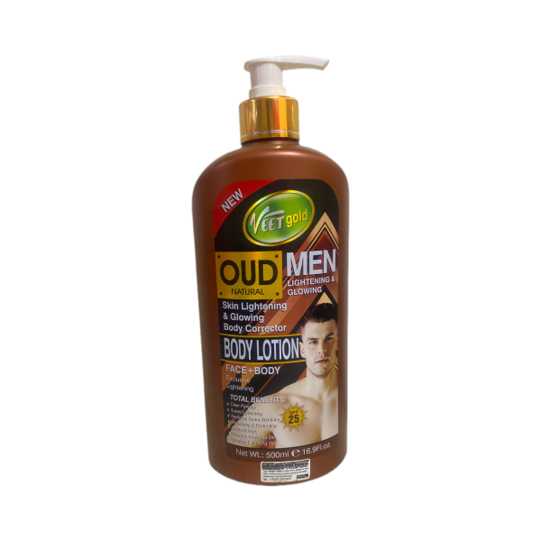 Veet Gold Men Lightening & Glowing Body Lotion FACE+BODY