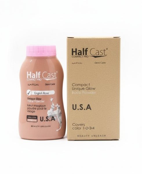 Halfcast compact unique glow. ( powder)50g