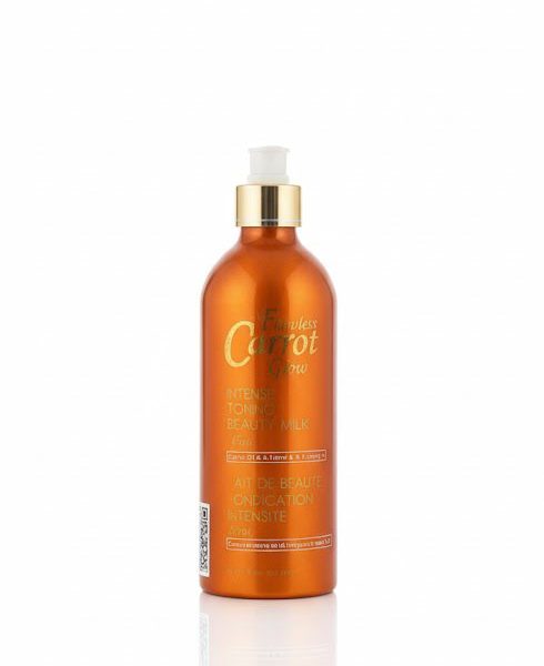 flawless carrot glow intense toning beauty milk.