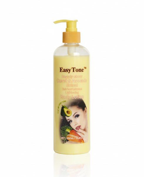 Easy tone body show carrot and avocado Extract fair complexion lightening body lotion (500ml)